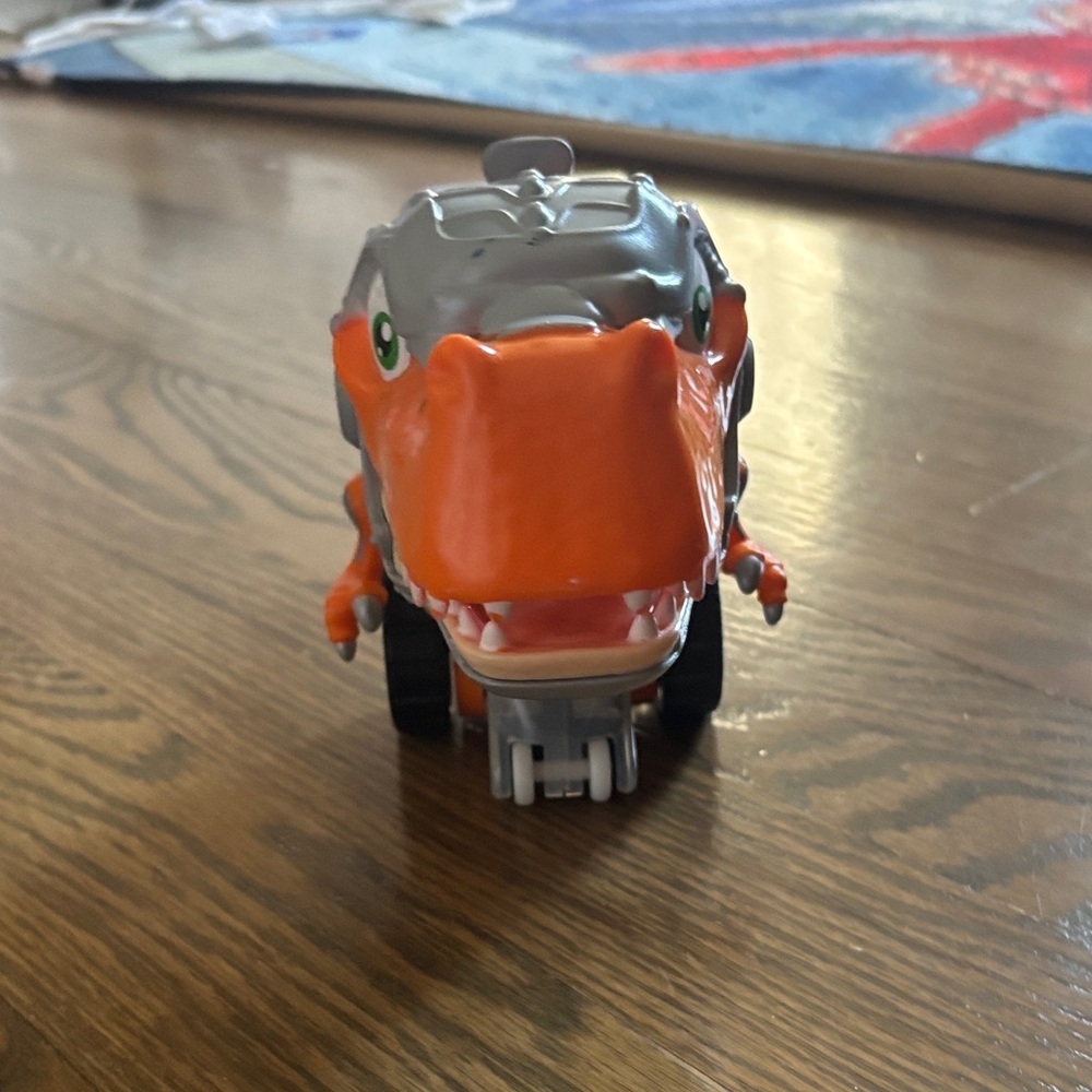 Orange & Gray Dinosaur Toy Truck